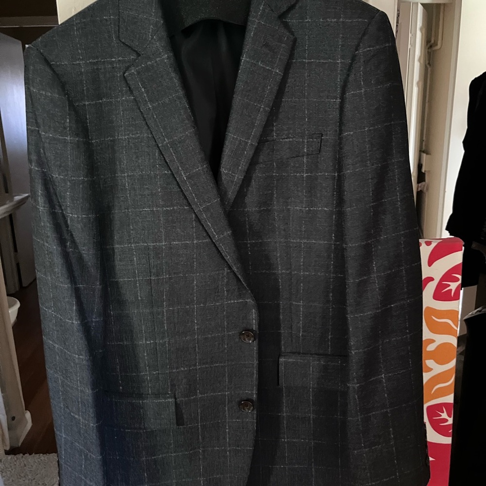 Men’s J. Crew Thompson Jacket in Grey Windowpane